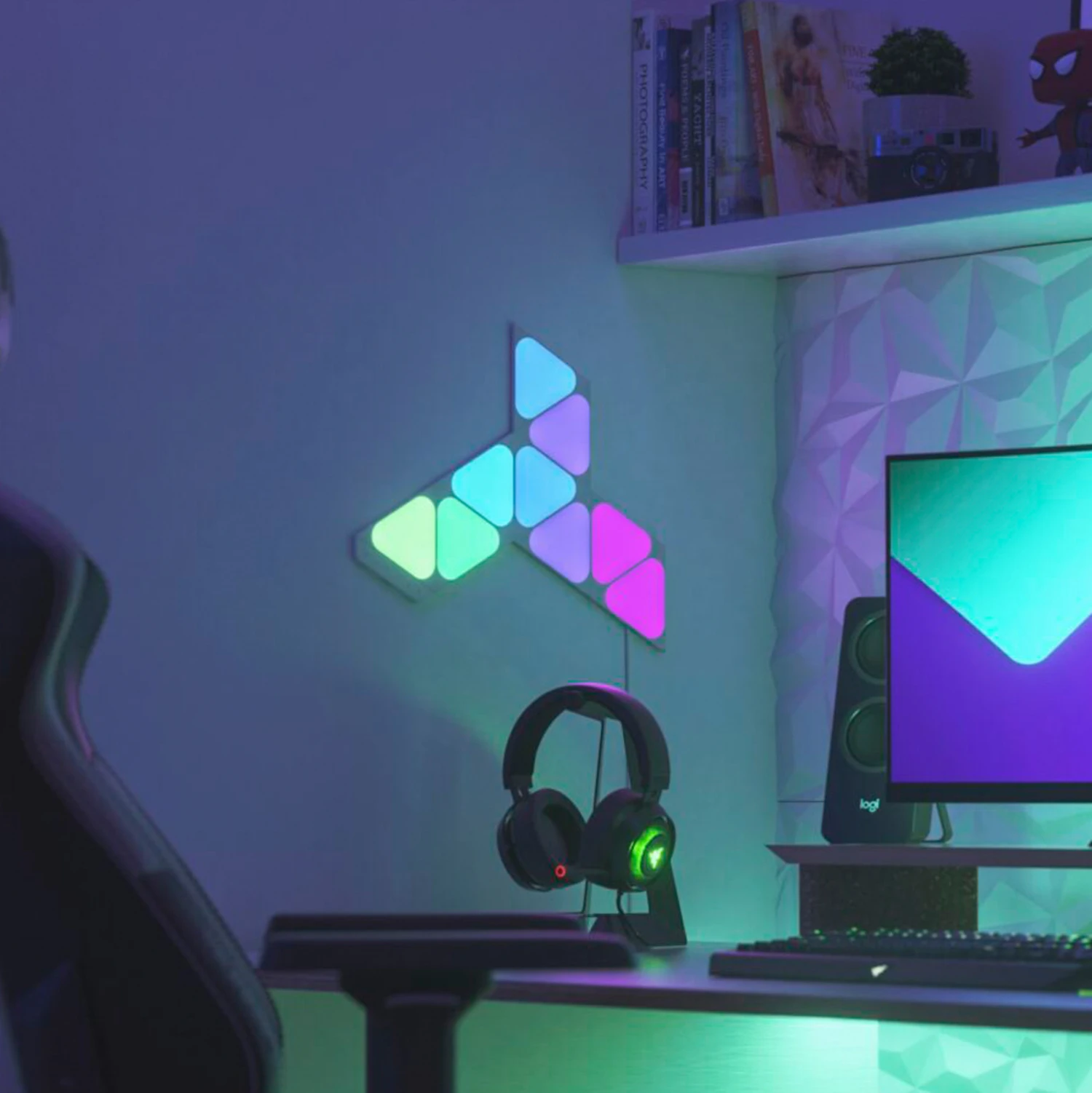 Nanoleaf Shapes Mini Triangles 9er Starter Set 8 Nanoleaf Shapes Mini Triangles 9er Starter Set – Bild 6