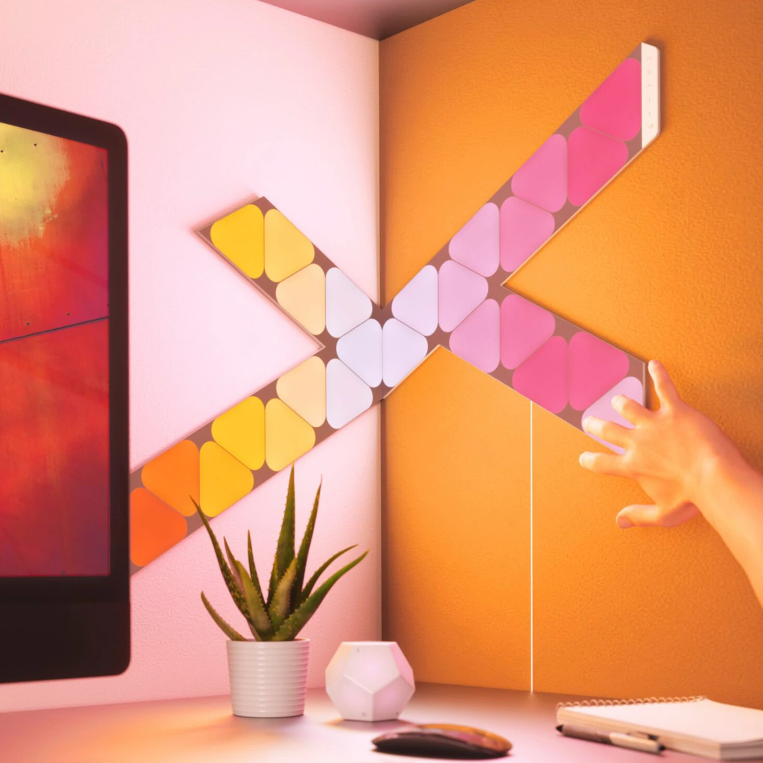 Nanoleaf Shapes Mini Triangles 9er Starter Set 3 Nanoleaf Shapes Mini Triangles 9er Starter Set