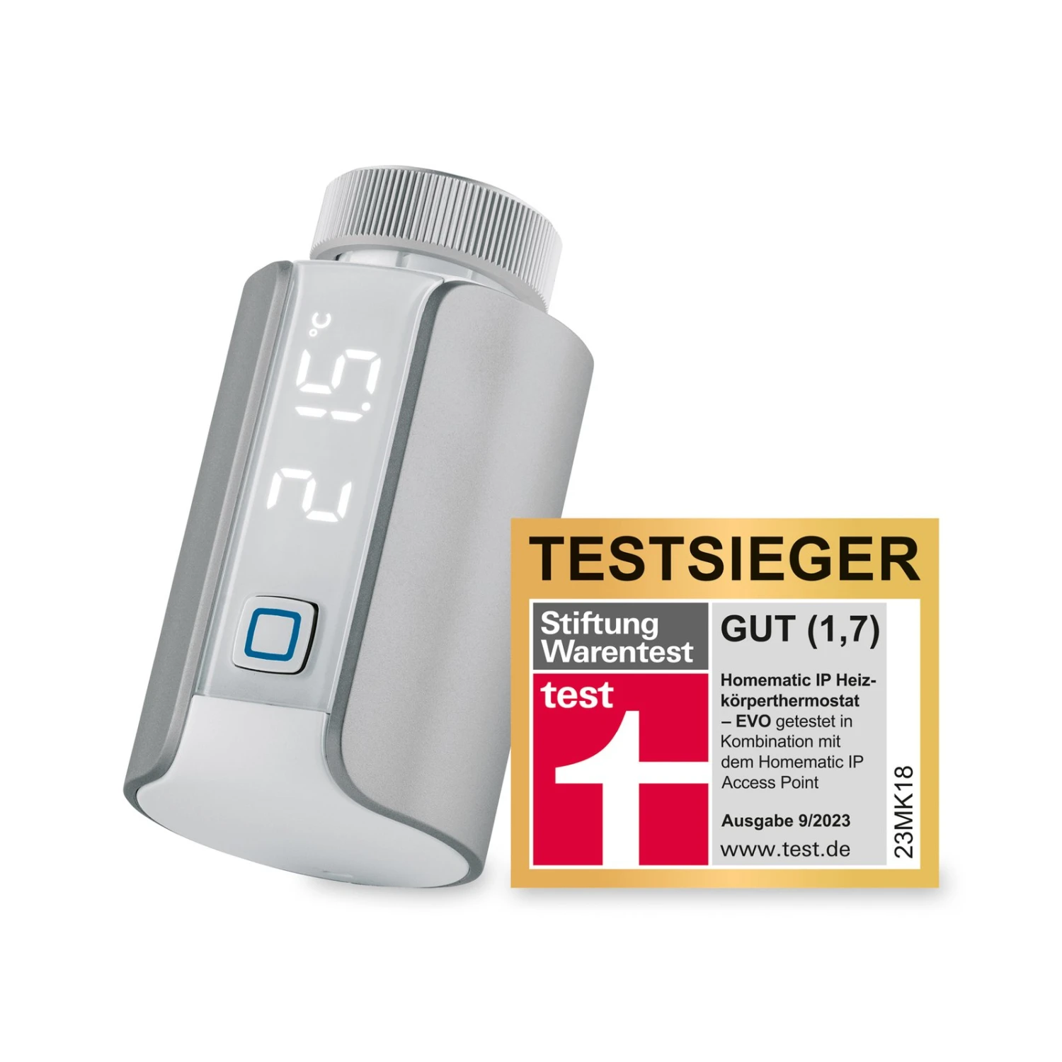 Homematic IP Heizkörperthermostat Evo, Silber 9 Homematic IP Heizkörperthermostat Evo, Silber – Bild 7