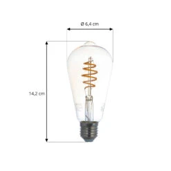 Smart LED E27 ST64 4,9W ZigBee Tuya Hue Kompatibel 5 Smart LED E27 ST64 4,9W ZigBee Tuya Hue Kompatibel -Beleuchtungs Geschäft 10010350 1