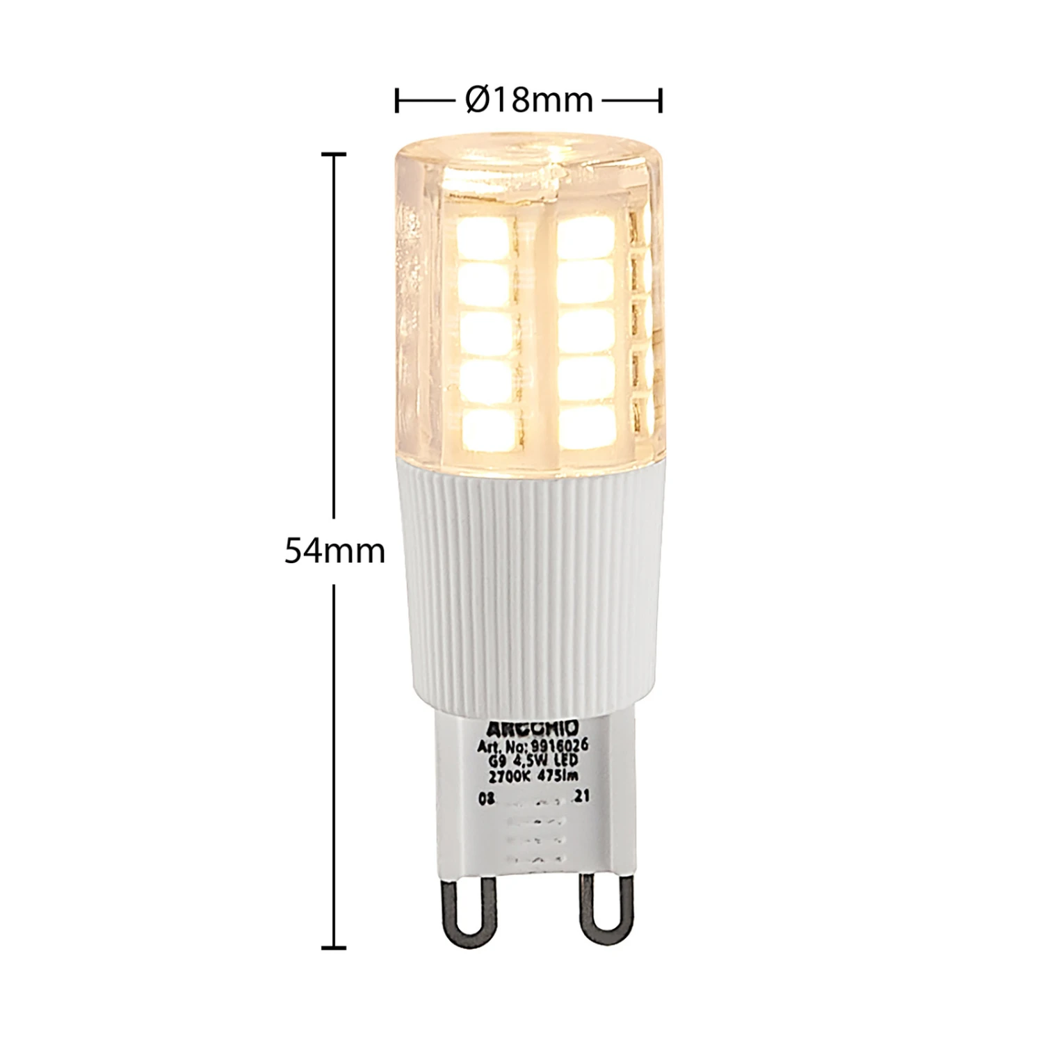 Arcchio LED-Stiftsockellampe G9 4,5W 2.700K 6er 7 Arcchio LED-Stiftsockellampe G9 4,5W 2.700K 6er – Bild 5