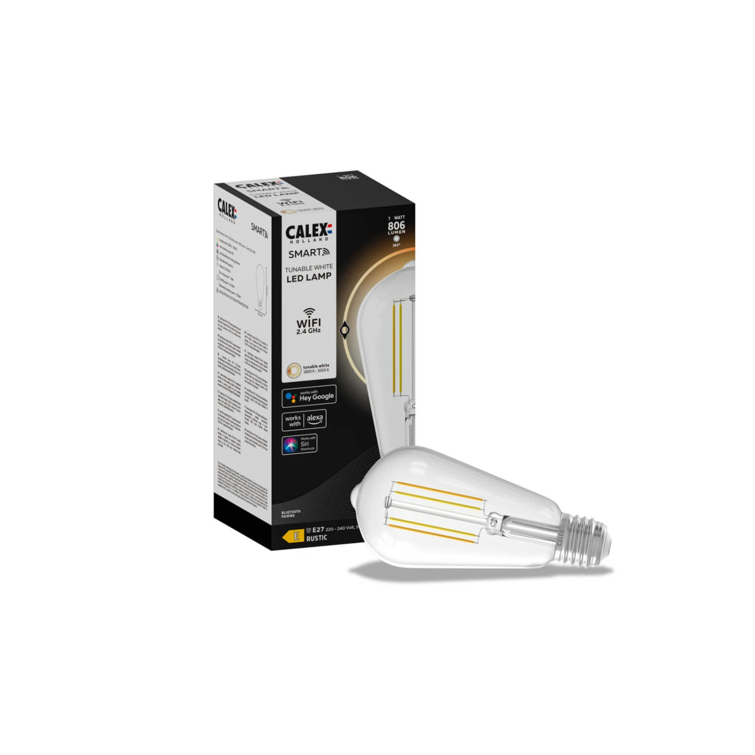 Calex Smart E27 ST64 LED 7W Filament 1800-3000K 5 Calex Smart E27 ST64 LED 7W Filament 1800-3000K – Bild 3