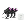 Philips Hue Lily Outdoor Bundle 3er-Spot + Bridge -Beleuchtungs Geschäft 10011648