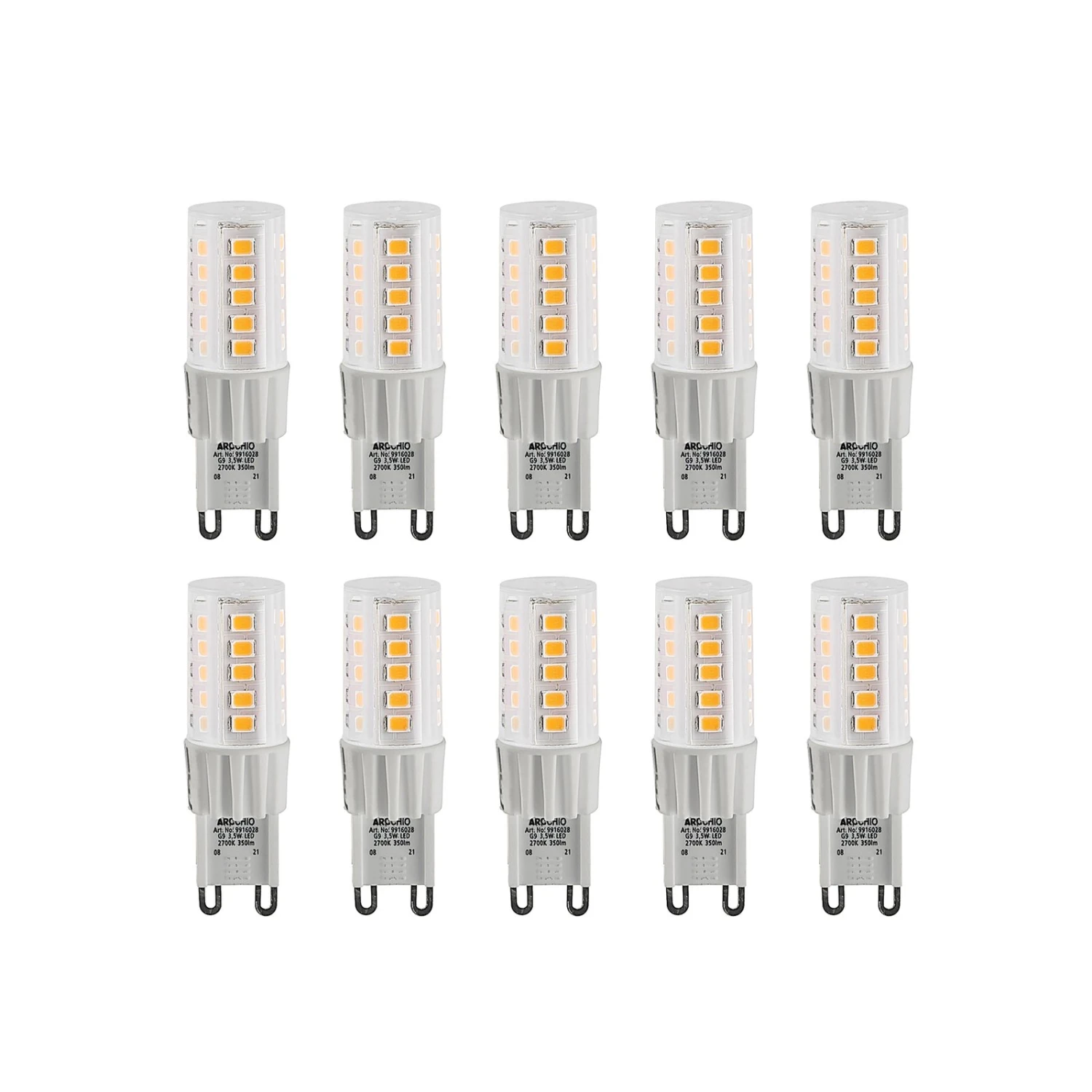 Arcchio LED-Stiftsockellampe G9 3,5W 827 10er-Set 3 Arcchio LED-Stiftsockellampe G9 3,5W 827 10er-Set