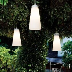 LED-Außendekoleuchte Sasha, Akku, Höhe 41cm Weiß -Beleuchtungs Geschäft 10012266 1