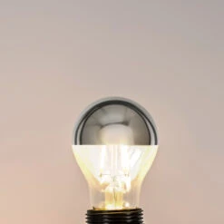 Lucande E27 3,5W LED-Kopfspiegellampe A60 2700K Silber 5er -Beleuchtungs Geschäft 10012597 5