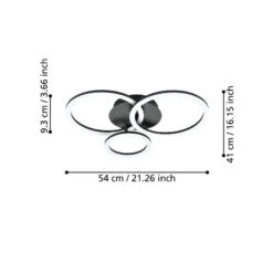 EGLO Connect Parrapos-Z LED-Deckenlampe, 3-flammig 11 EGLO Connect Parrapos-Z LED-Deckenlampe, 3-flammig -Beleuchtungs Geschäft 10012602 2