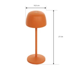 Lindby Arietty LED-Akku-Tischleuchte, Orange -Beleuchtungs Geschäft 10012688 3
