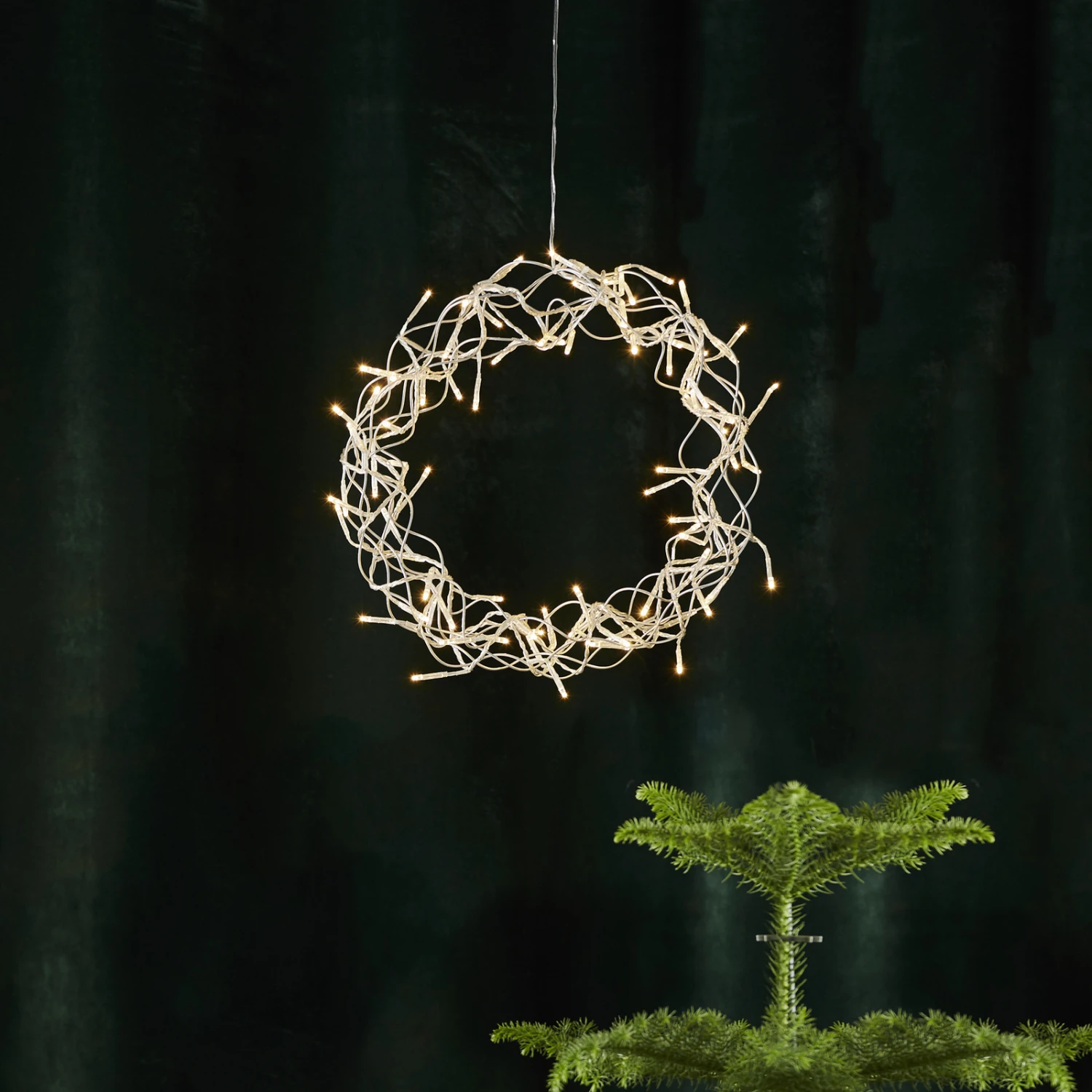 LED-Kranz Curly, Warmweiß, Ø 30 Cm 4 LED-Kranz Curly, Warmweiß, Ø 30 Cm – Bild 2