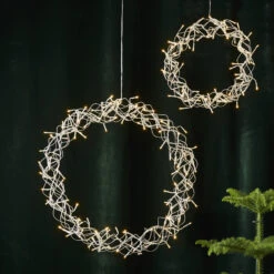 LED-Kranz Curly, Warmweiß, Ø 30 Cm 9 LED-Kranz Curly, Warmweiß, Ø 30 Cm -Beleuchtungs Geschäft 10012712 3