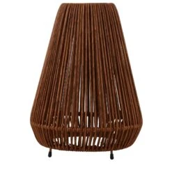 Lindby Amaria LED-Solar-Leuchte Rattan Dunkel -Beleuchtungs Geschäft 10012759 2