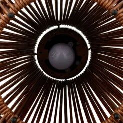 Lindby Amaria LED-Solar-Leuchte Rattan Dunkel -Beleuchtungs Geschäft 10012759 7