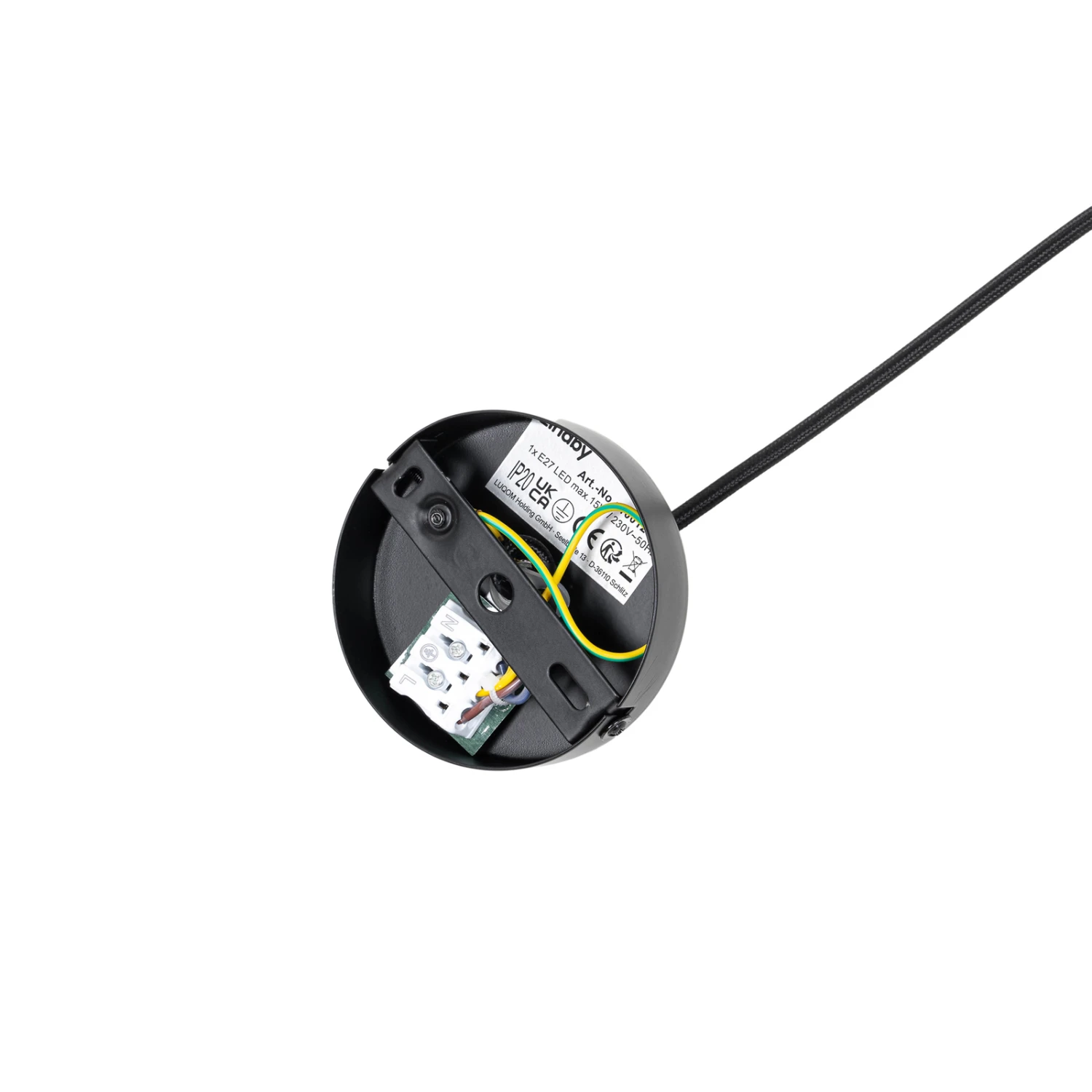 Lindby Soula Hängeleuchte Stoff Ø 40 Cm 8 Lindby Soula Hängeleuchte Stoff Ø 40 Cm – Bild 7