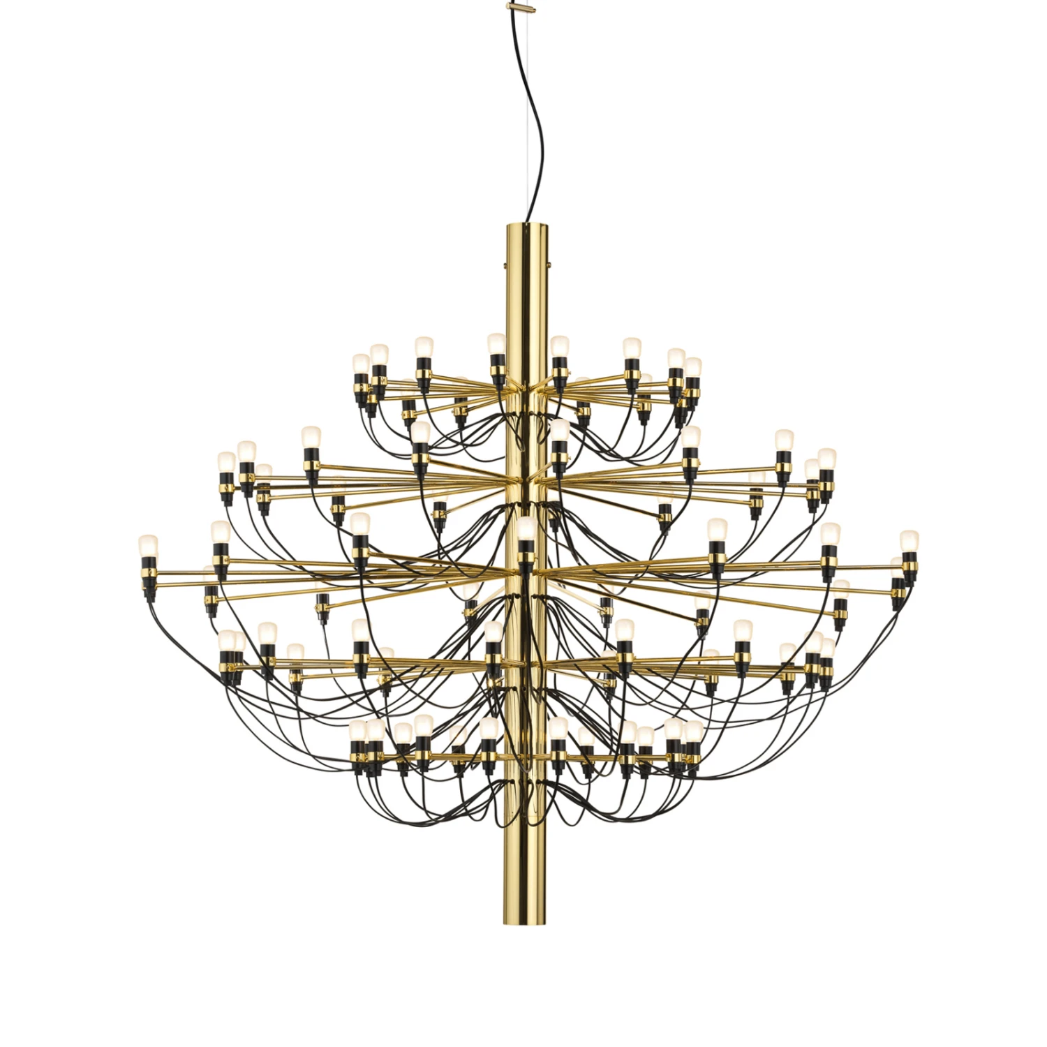 FLOS 2097/75 LED-Kronleuchter, Gefrostet, Messing 4 FLOS 2097/75 LED-Kronleuchter, Gefrostet, Messing – Bild 2