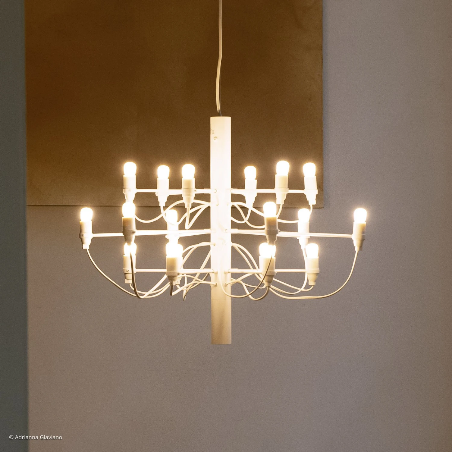 FLOS 2097/18 LED-Kronleuchter, Gefrostet, Weiß 3 FLOS 2097/18 LED-Kronleuchter, Gefrostet, Weiß