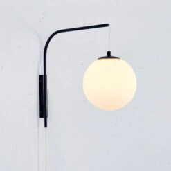 Markslöjd Wandleuchte Dione Mit Stecker, Schwarz/weiß 7 Markslöjd Wandleuchte Dione Mit Stecker, Schwarz/weiß -Beleuchtungs Geschäft 10014623 2