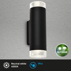 LED-Außenwandleuchte 3072, Up/down, Schwarz -Beleuchtungs Geschäft 10015140 5