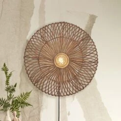 GOOD & MOJO Zanzibar Wandleuchte, Ø 55 Cm, Natur