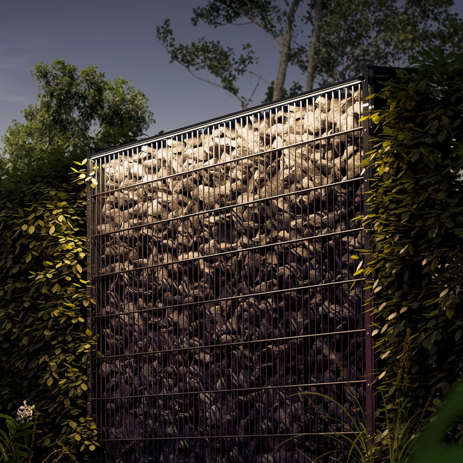 LyghtUp 1er-Starter-Set DSM-Zäune 196cm Anthrazit 3 LyghtUp 1er-Starter-Set DSM-Zäune 196cm Anthrazit