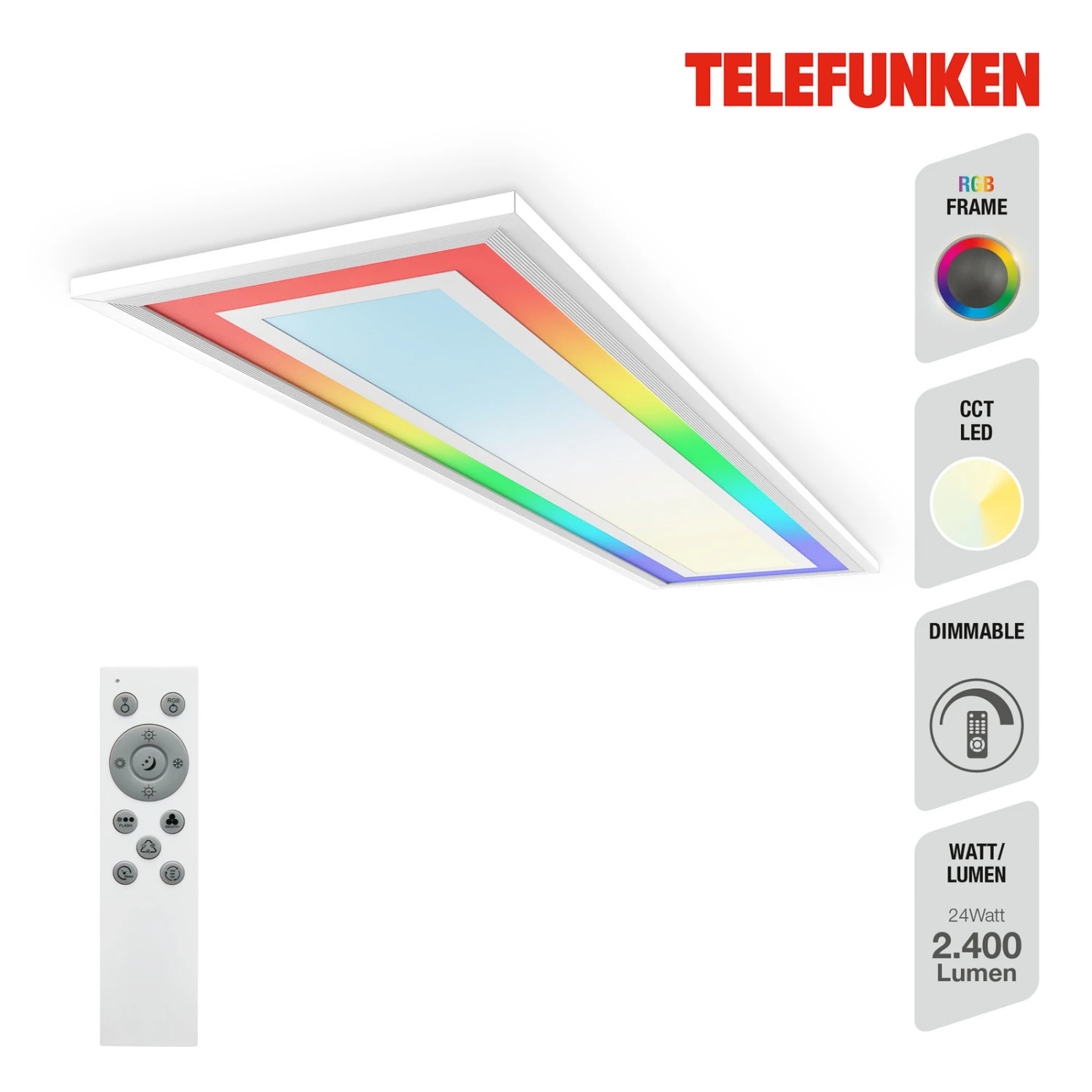 LED-Panel Framelight Remote Weiß CCT RGB 100x25cm 7 LED-Panel Framelight Remote Weiß CCT RGB 100x25cm – Bild 5
