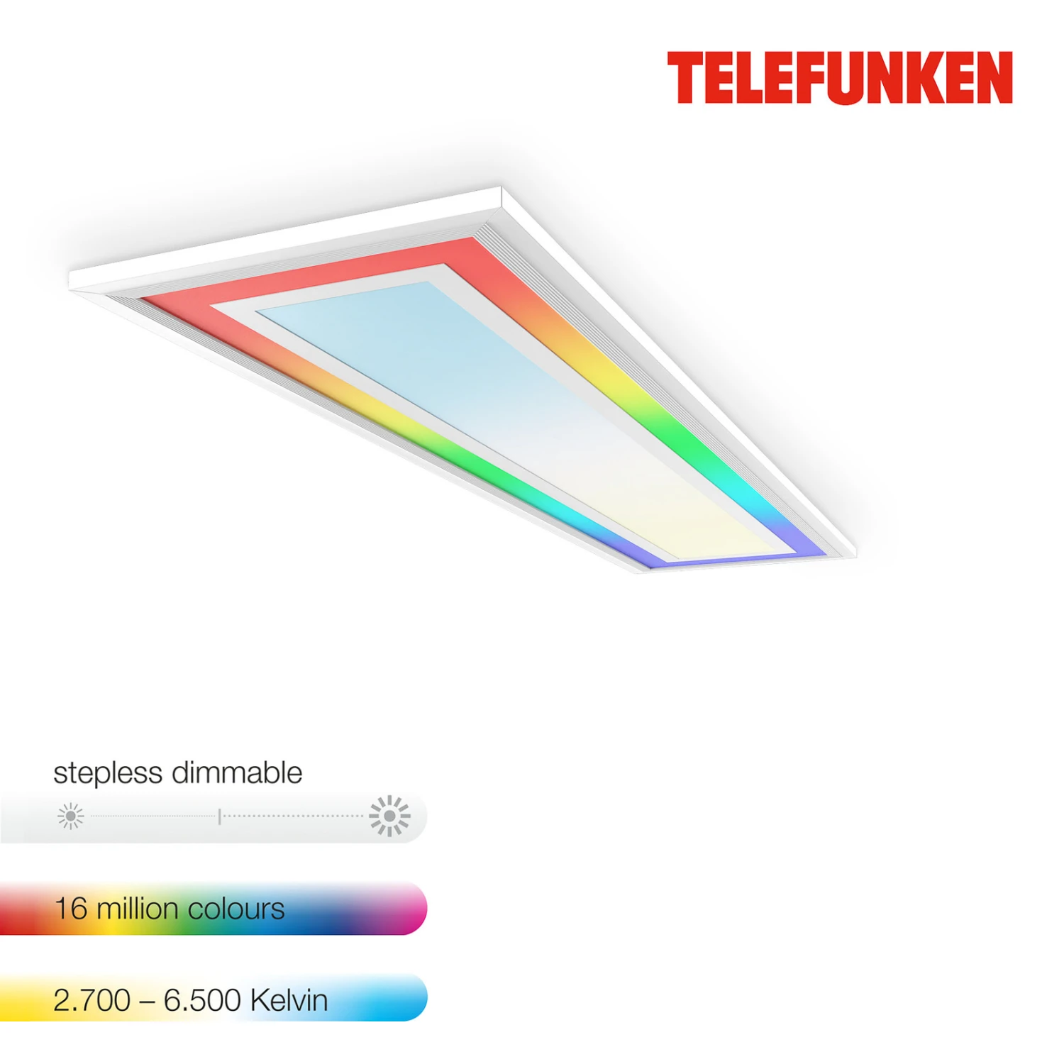 LED-Panel Framelight Remote Weiß CCT RGB 100x25cm 8 LED-Panel Framelight Remote Weiß CCT RGB 100x25cm – Bild 6