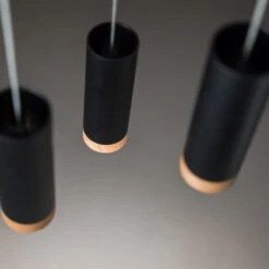 LED-Hängeleuchte PHEB 5, 3-flammig, Schwarz/eiche 7 LED-Hängeleuchte PHEB 5, 3-flammig, Schwarz/eiche -Beleuchtungs Geschäft 10017393 2