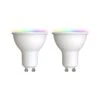 Prios LED-GU10 Plastik 4,7W RGBW WLAN Opal 2er-Set 2 Prios LED-GU10 Plastik 4,7W RGBW WLAN Opal 2er-Set -Beleuchtungs Geschäft 10018109