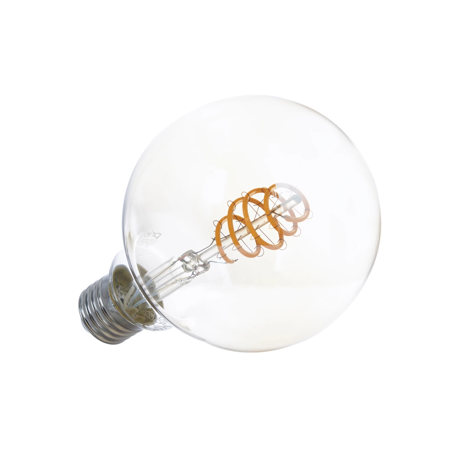 Prios LED-Globe E27 G95 4,9W WLAN Klar Amber, 3er 5 Prios LED-Globe E27 G95 4,9W WLAN Klar Amber, 3er – Bild 3