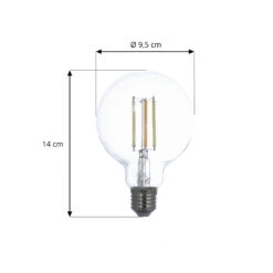 Prios LED-Globe E27 G95 7W ZigBee Tuya Klar, 2er -Beleuchtungs Geschäft 10018132 2