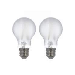 Prios LED-E27-Leuchtmittel A60 7W, WLAN, Matt, 2er