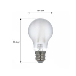 Prios LED-E27-Leuchtmittel A60 7W, WLAN, Matt, 2er -Beleuchtungs Geschäft 10018315 4