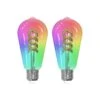 Prios LED-Filament E27 ST64 4W RGB WLAN Klar 2er -Beleuchtungs Geschäft 10018415