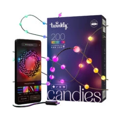 Twinkly Candies Perlen Bluetooth WLAN RGB Grün 12m -Beleuchtungs Geschäft 10018777 8