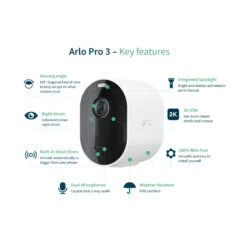 Arlo Pro 3 Sicherheitssystem Mit 4 Kameras Weiß 19 Arlo Pro 3 Sicherheitssystem Mit 4 Kameras Weiß -Beleuchtungs Geschäft 1080004 8