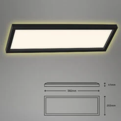 LED-Deckenlampe 7365, 58 X 20 Cm, Schwarz -Beleuchtungs Geschäft 1510538 1
