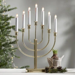 Kristina - Kerzenleuchter Messing 7-flg. -Beleuchtungs Geschäft 1522578 7