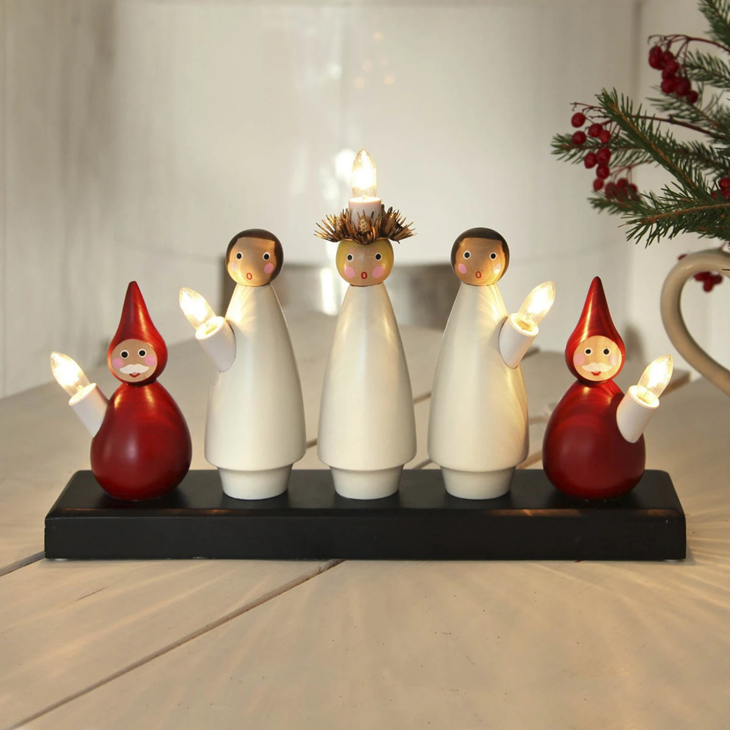 Kerzenleuchter Luciakör Mit Chormotiv, 5-flammig 5 Kerzenleuchter Luciakör Mit Chormotiv, 5-flammig – Bild 3