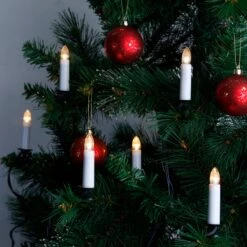 Doppelstrang - Schaftkerzen-Lichterkette LED, 16fl