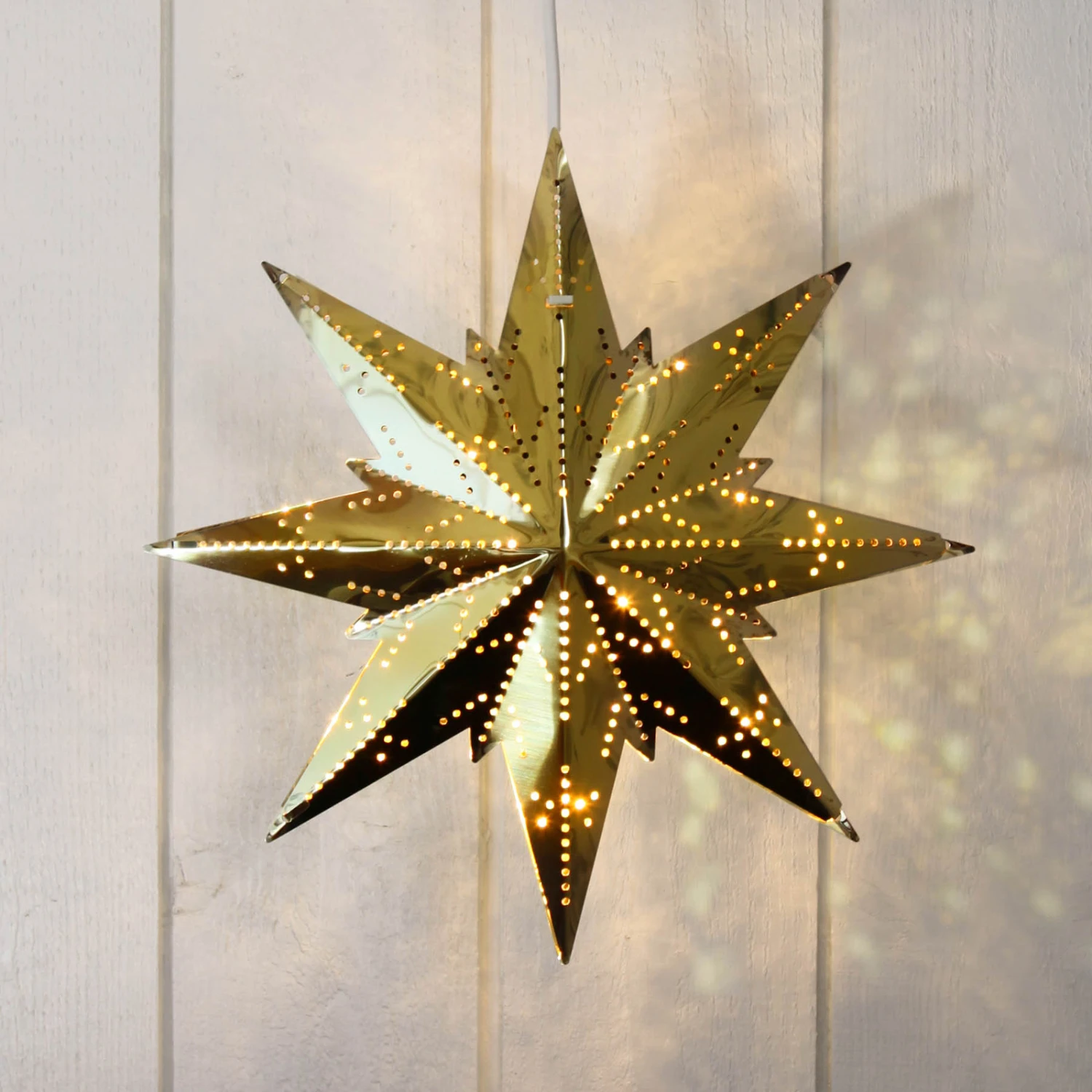 Goldfarbener Metallstern Mini 7 Goldfarbener Metallstern Mini – Bild 5