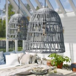 Lampenschirm Knute, Ohne Fassung, Ø 30 Cm, Grau -Beleuchtungs Geschäft 1523675 8