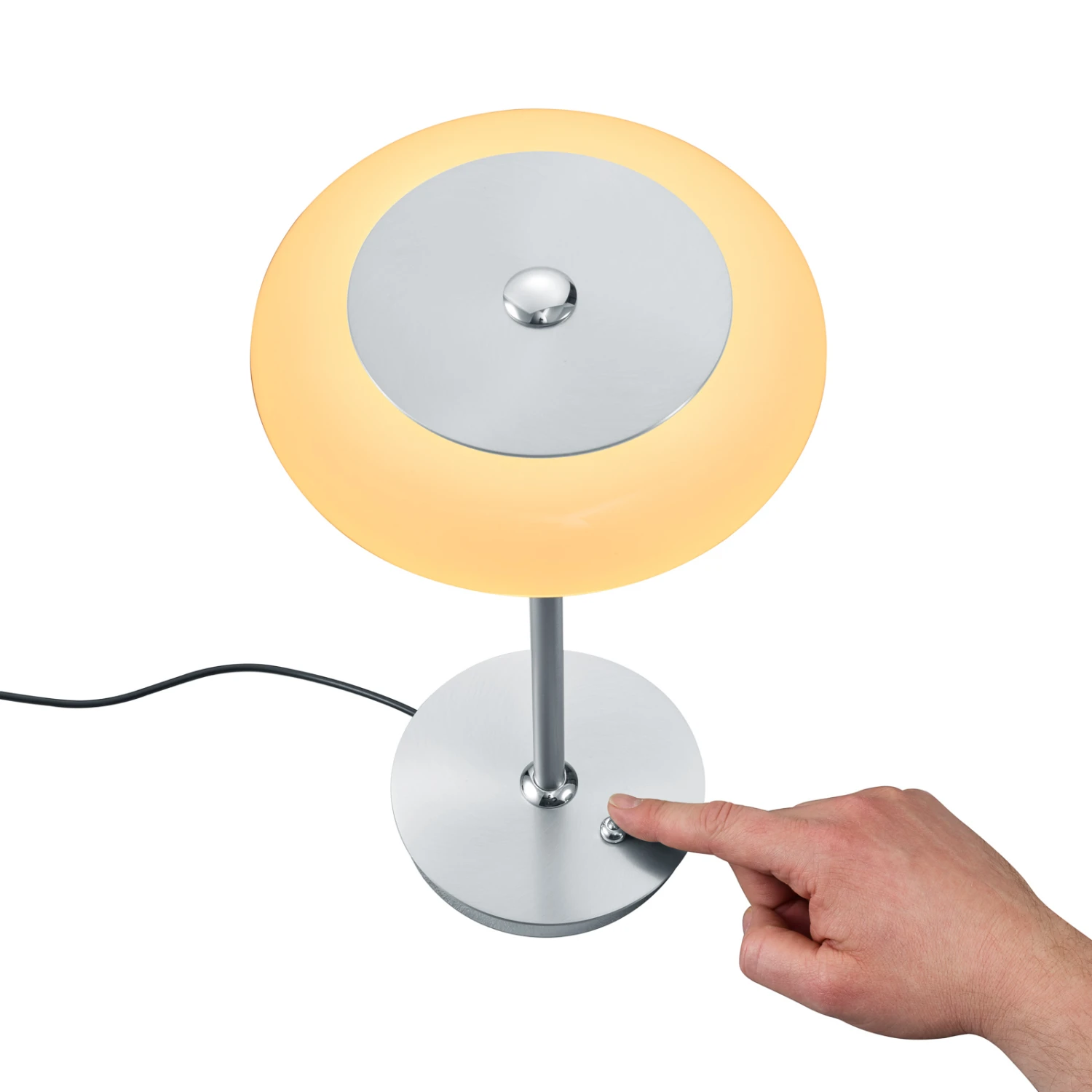 BANKAMP Centa LED-Tischleuchte, Nickel 6 BANKAMP Centa LED-Tischleuchte, Nickel – Bild 4