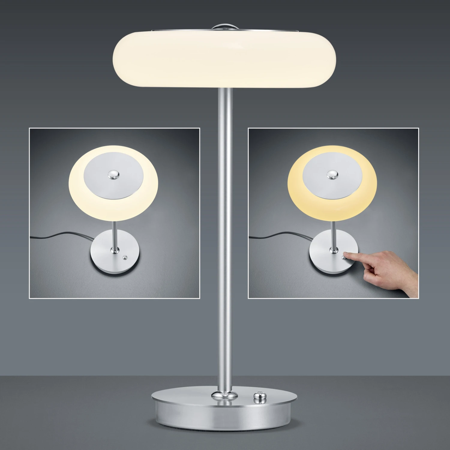 BANKAMP Centa LED-Tischleuchte, Nickel 8 BANKAMP Centa LED-Tischleuchte, Nickel – Bild 6