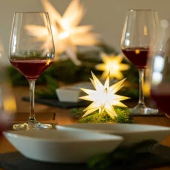 Weißer, 18-zackiger Stern 12 Cm 8 Weißer, 18-zackiger Stern 12 Cm -Beleuchtungs Geschäft 2506123 2