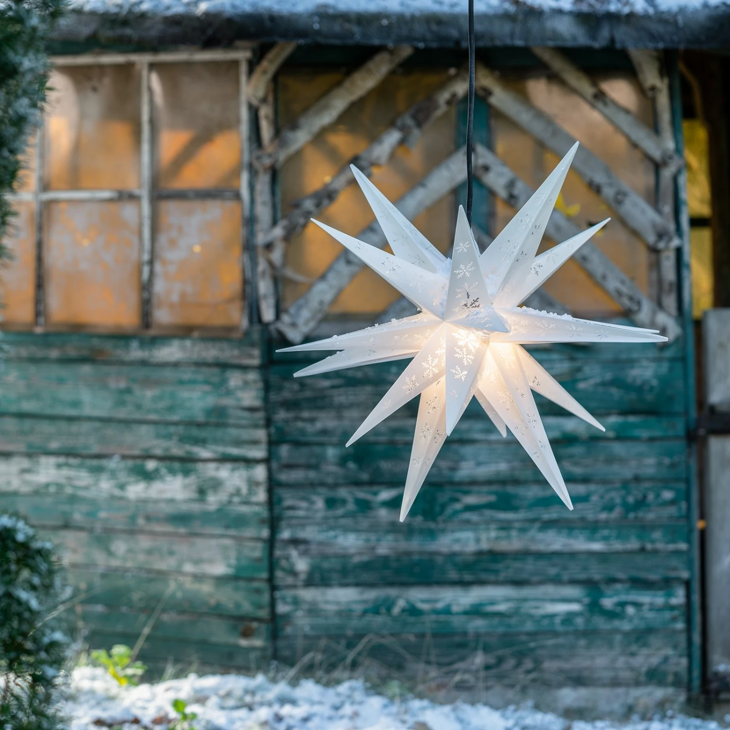 Schneeflocken-Stern Außen, 18-Zacker, Gestanzt 4 Schneeflocken-Stern Außen, 18-Zacker, Gestanzt – Bild 2