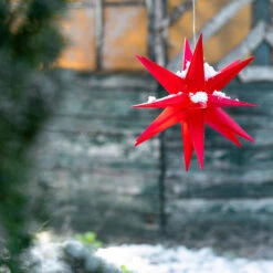 LED-Deko-Stern, 18-Zacker, Ø 25 Cm, Rot -Beleuchtungs Geschäft 2506144 2