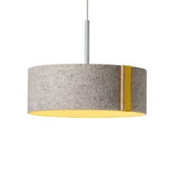 LED-Hängeleuchte LARAfelt S, Ø20cm, Grau/curry