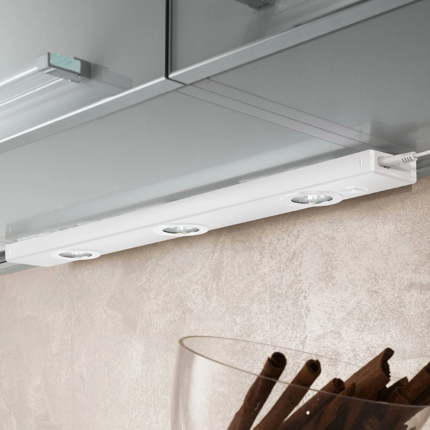 EGLO Unterbauleuchte Kob LED Mit Schalter, Weiß 3 EGLO Unterbauleuchte Kob LED Mit Schalter, Weiß