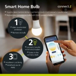 EGLO Connect-z E27 G125 LED-Globe 5,5W 400lm CCT -Beleuchtungs Geschäft 3032735 6