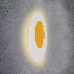 Escale Blade Open LED-Wandleuchte RGBW Weiß Ø79cm