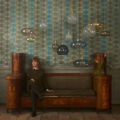 EBB & FLOW Horizon Pendellampe Rosé-braun Ø 36 Cm -Beleuchtungs Geschäft 3064006 1